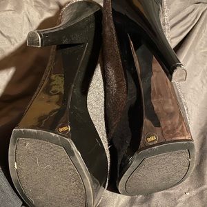 Grey high heels size 10